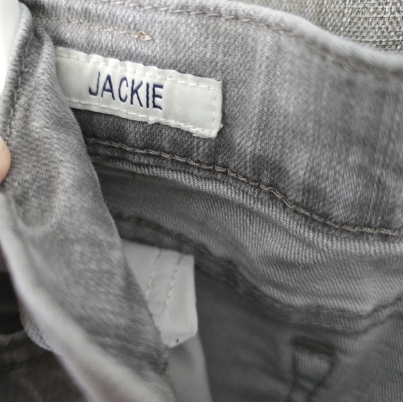 Driftwood Jeans Sz 29 Jackie Charcoal Wash Mid Rise Embroidered Stretch Denim - Picture 5 of 6